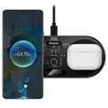 Baseus 2-in-1 Wireless Charger with LED Display - Transparent / Black