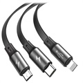 Câble USB Rétractable 3-en-1 Baseus - 1.2m