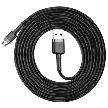 Câble MicroUSB Baseus Cafule CAMKLF-CG1 - 2m - Gris / Noir