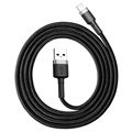 Câble Lightning / USB 2.0 Baseus Cafule - 1m - Noir / Gris