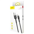 Câble Lightning / USB 2.0 Baseus Cafule - 1m - Noir / Gris