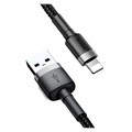 Câble Lightning / USB 2.0 Baseus Cafule - 2m - Noir / Gris