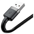 Câble Lightning / USB 2.0 Baseus Cafule - 2m - Noir / Gris