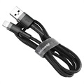 Câble Lightning / USB 2.0 Baseus Cafule - 2m - Noir / Gris