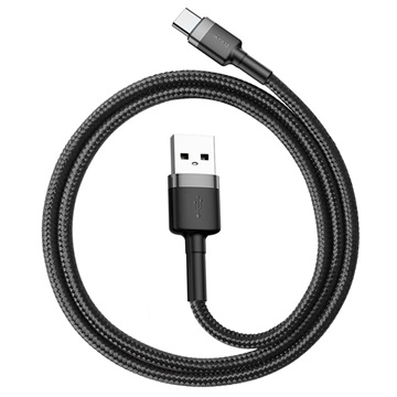 Câble USB 2.0 / Type-C Baseus Cafule CATKLF-AG1 - 0.5m - Noir / Gris