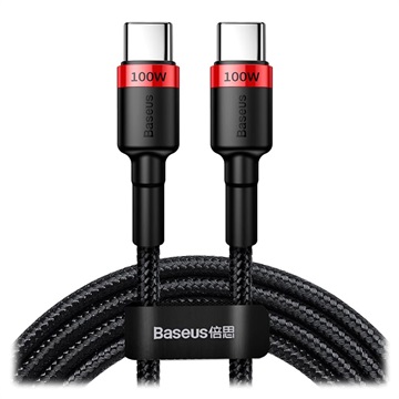 Câble USB-C Baseus Cafule - 2m - Rouge / Noir