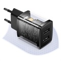 Chargeur Secteur Baseus Compact avec 2 Ports USB - 10.5W - Noir
