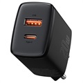 Chargeur Secteur Baseus Compact 20W - USB-C PD3.0, USB QC3.0 - Noir