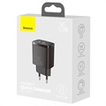 Chargeur Secteur Baseus Compact 20W - USB-C PD3.0, USB QC3.0 - Noir