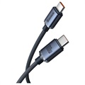Câble USB-C / USB-C Baseus Crystal Shine CAJY000601 - 1.2m - Noir