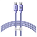 Câble USB-C / USB-C Baseus Crystal Shine CAJY000605 - 1.2m - Violet