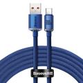 Baseus Crystal Shine Câble USB-A / USB-C - 2m, 100W - Bleu
