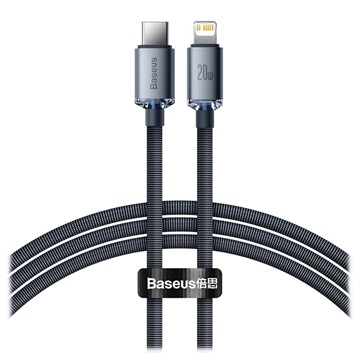Câble USB-C / Lightning Baseus Crystal Shine CAJY000201 - 1.2m - Noir