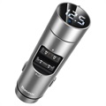 Chargeur Voiture / Transmetteur FM Bluetooth Baseus Energy Column - Argent