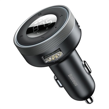 Émetteur FM avec Chargeur Voiture Double USB Baseus Enjoy CCLH-01 - Noir