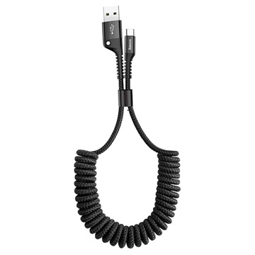 Câble de Données USB-C Baseus Fish Eye Spring CATSR-01 - 1m - Noir