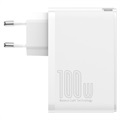 Chargeur Rapide Baseus GaN2 Pro 2xUSB & 2xUSB-C - 100W - Blanc