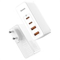 Chargeur Rapide Baseus GaN2 Pro 2xUSB & 2xUSB-C - 100W - Blanc