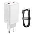 Chargeur Rapide Baseus GaN3 Pro avec Câble USB-C - 1m - Blanc