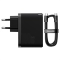 Baseus GaN5 Pro Fast Wall Charger and Charging Cable - 100W, EU Plug