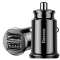 Mini Chargeur Voiture Double USB Baseus Grain - 3.1A