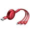 Câble USB 3-en-1 Baseus Little Octopus - Lightning, USB-C, MicroUSB