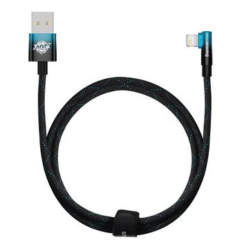 Baseus MVP 2 Angled Lightning Cable - 1m, 20W - Noir / Bleu