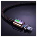 Câble Magnétique 3-en-1 Baseus - Lightning, MicroUSB, Type-C - 2m (Emballage ouvert - Excellent) - Noir