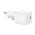 Baseus Mini GaN5 20W chargeur mural USB-C - Blanc