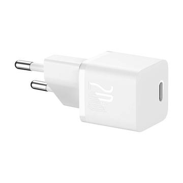Baseus Mini GaN5 20W chargeur mural USB-C - Blanc