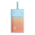 Baseus Popsicle 5200mAh 20W Powerbank avec câble Lightning intégré - Bleu / Orange