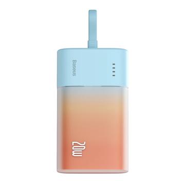 Baseus Popsicle 5200mAh 20W Powerbank avec câble Lightning intégré - Bleu / Orange