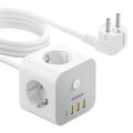Baseus PowerCombo Cube Multiprise 7-en-1 - 20W - Blanc