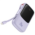Baseus Qpow Pro Powerbank with Lightning Cable - Purple
