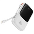 Baseus Qpow Pro Powerbank with Lightning Cable - White