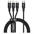 Câble USB Type-C Baseus Rapid 3-en-1 CAMLT-SC01 - 1.5m - Noir