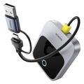 Baseus Safe Journey Adaptateur CarPlay filaire à sans fil - USB-C, USB-A - Gris foncé