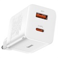 Chargeur Rapide Baseus Super Si Pro 30W - USB-C, USB-A - Blanc