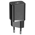 Chargeur Secteur Rapide Baseus Super Si avec Câble USB-C / Lightning - 20W - Noir