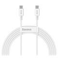 Câble USB-C / USB-C Baseus Superior Série - 100W, 2m - Blanc