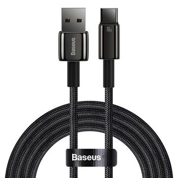 Baseus Tungsten Gold Câble USB-A / USB-C - 1m, 100W - Noir