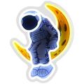 Beline Light Néon décoratif - Astronaute sur la lune