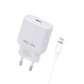 Beline PD 3.0 30W Chargeur Lightning - iPhone 14/13/12/X/iPad Pro - Blanc