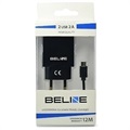 Beline Universal Dual-Port Charger & MicroUSB Cable - Black