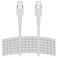 Câble USB-C / USB-C Belkin BoostCharge Pro Flex 60W - 3m - Blanc