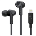 Écouteurs Lightning Intra-Auriculaires Belkin Rockstar MFI - Noirs