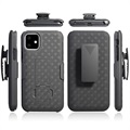 Coque Hybride iPhone 11 avec Clip Ceinture - Noire