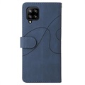 Étui Portefeuille Samsung Galaxy A42 5G Bi-Color Series - Bleu