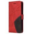 Étui Portefeuille Samsung Galaxy A42 5G Bi-Color Series - Rouge