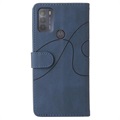 Étui Portefeuille Motorola Moto G50 Bi-Color Series - Bleu